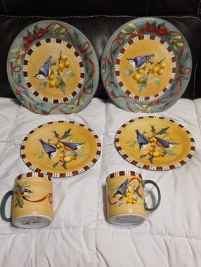 LENOX Winter Greetings Catherine McClung China LISTING 2 Nuthatch